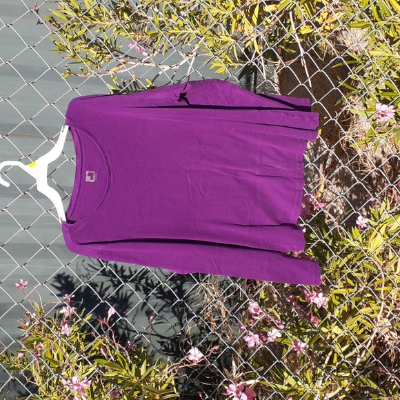 JCPenney's Long Sleeve Purple Top, Size XL - Picture 1 of 8